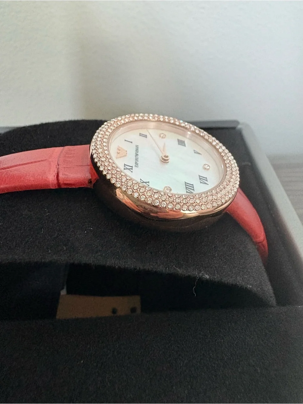 Emporio Armani AR11357 Red Leather Women's Watch